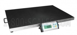 portable digital floor scale with optional rubber mat